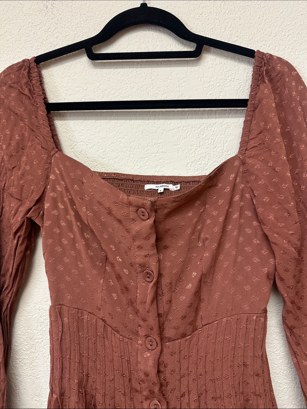 Tularosa womans Brown Boho midi Dress size S - Picture 3 of 4